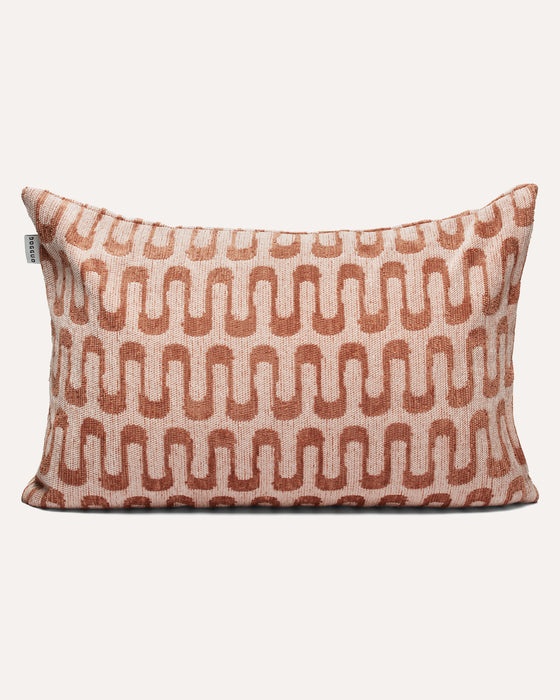 DOGGUO Retro wave interieur kussen - bruin/beige