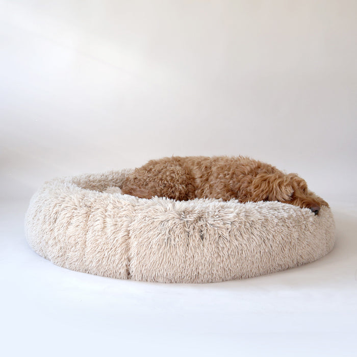 airLOFT donut dog bed beige