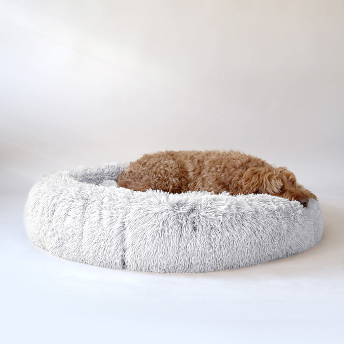 airLOFT donut dog bed gray