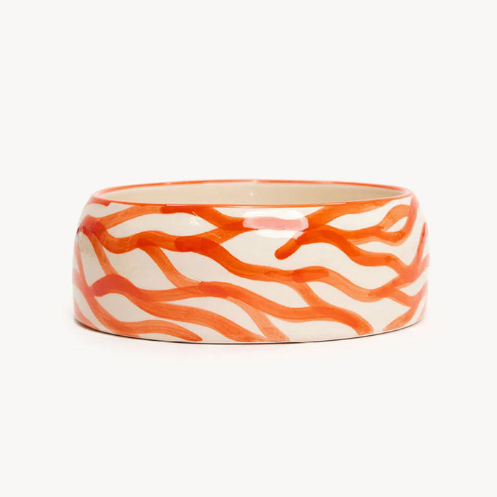 DOGGUO ciotola per cibo per cani zebra - arancione
