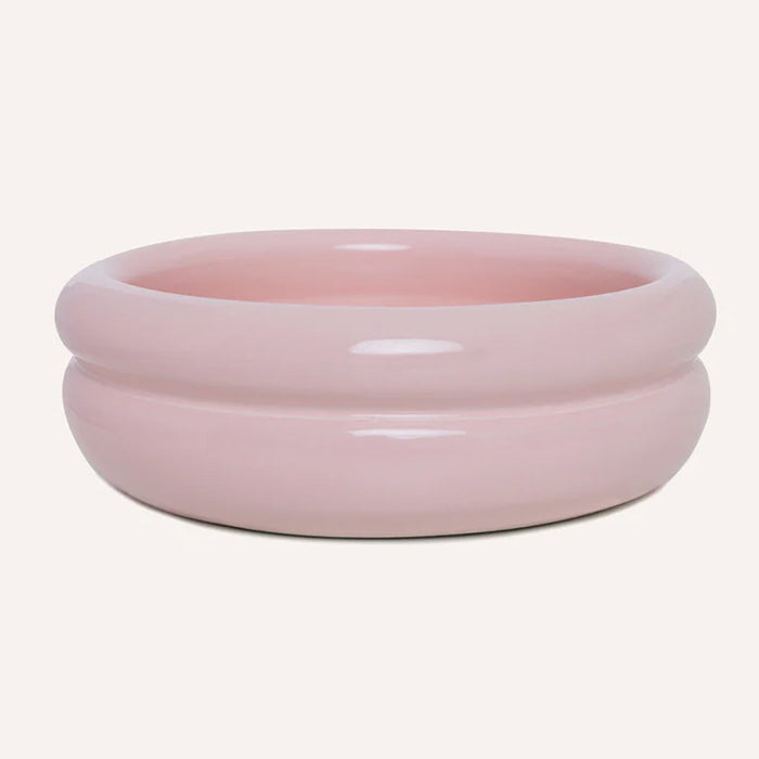 DOGGUO dog food bowl with double edge - pink