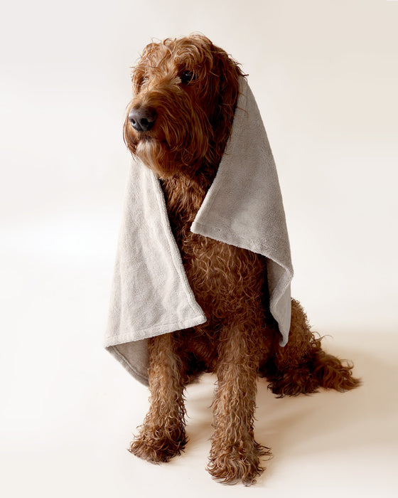 Dog drying towel beige Furry Original