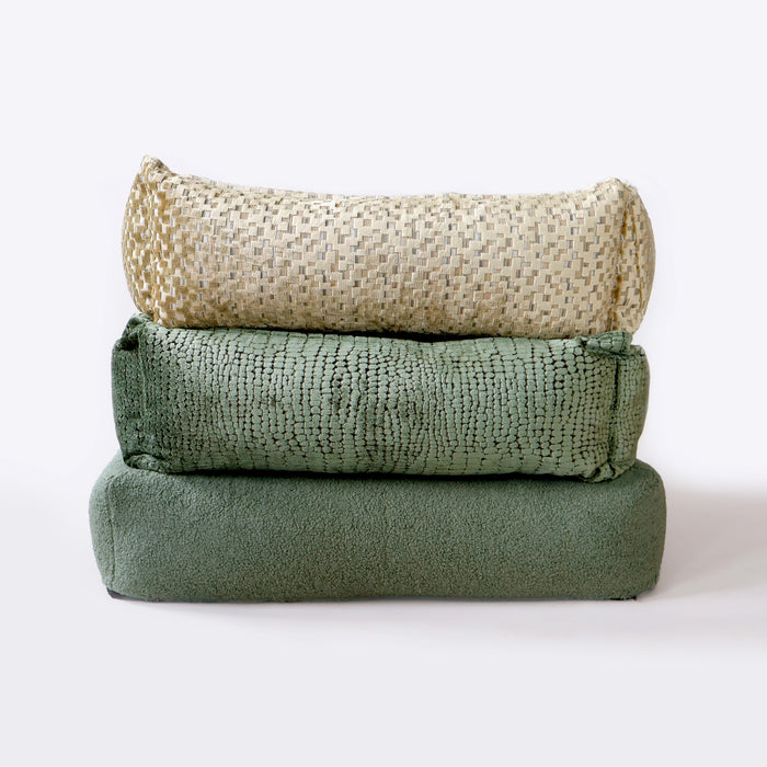 Dog bed Jacquard olive green Petlife Overseas