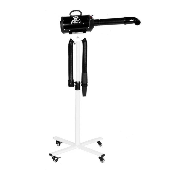 Paw-R water blower combination dryer on stand