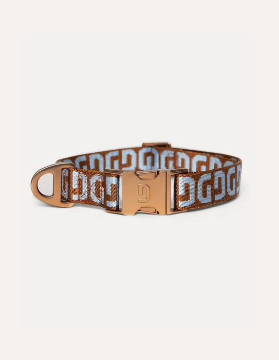 DOGGUO Collar - DG print - pink/mocha