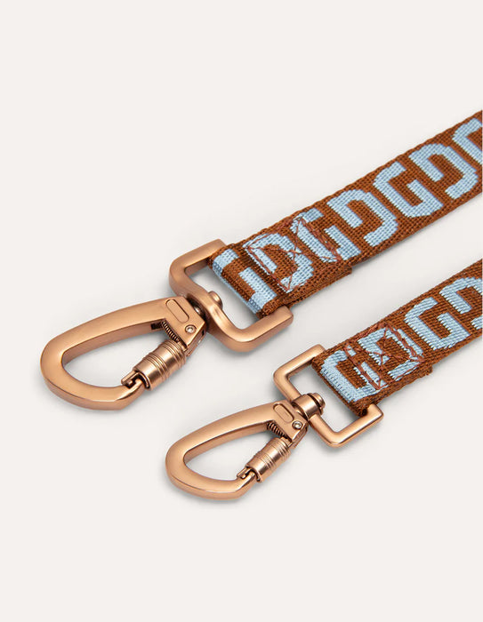 DOGGUO Dog Leash - DG Print - Pink/Mocha