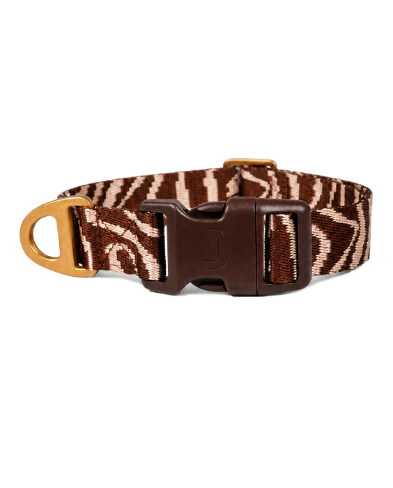 DOGGUO Halsband Ethnic Bruin/Perzik