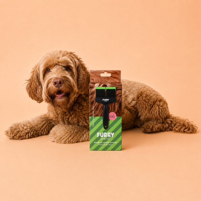 Furry Original Slicker Borstel Groen Dubbel