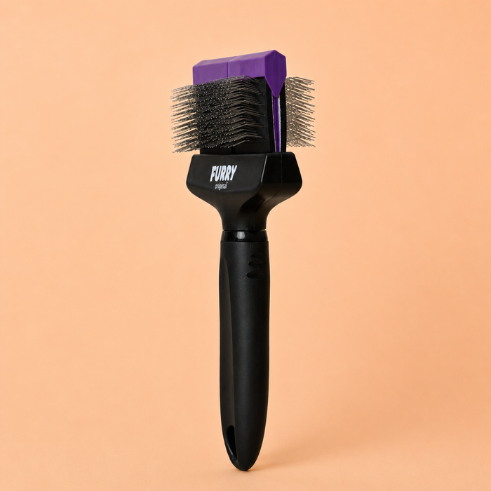 Furry Original Slicker Borstel Paars Dubbel