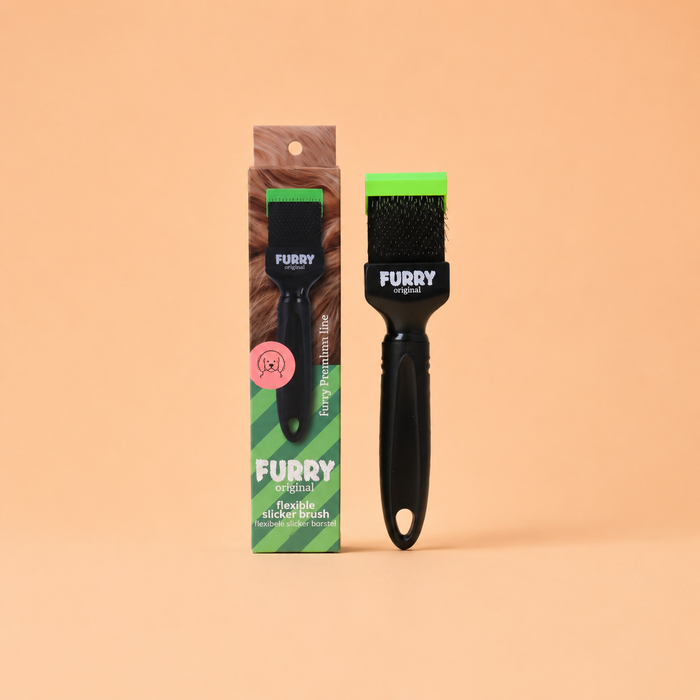 Furry Original Slicker Borstel Groen