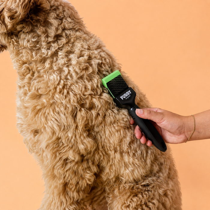 Furry Original Slicker Borstel Groen