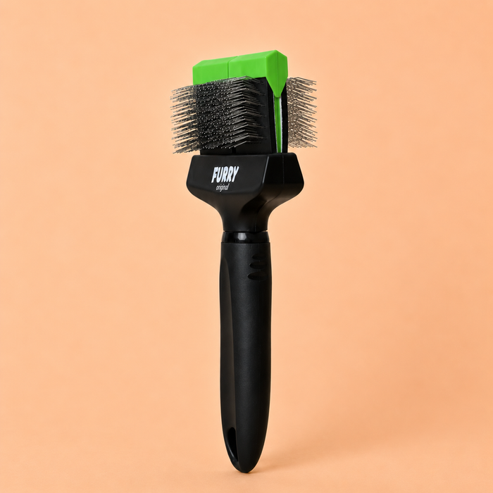 Furry Original Slicker Borstel Groen Dubbel