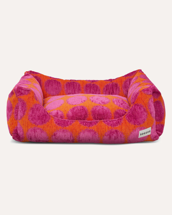 Dogguo Hundekorb Dot - Magenta/Orange