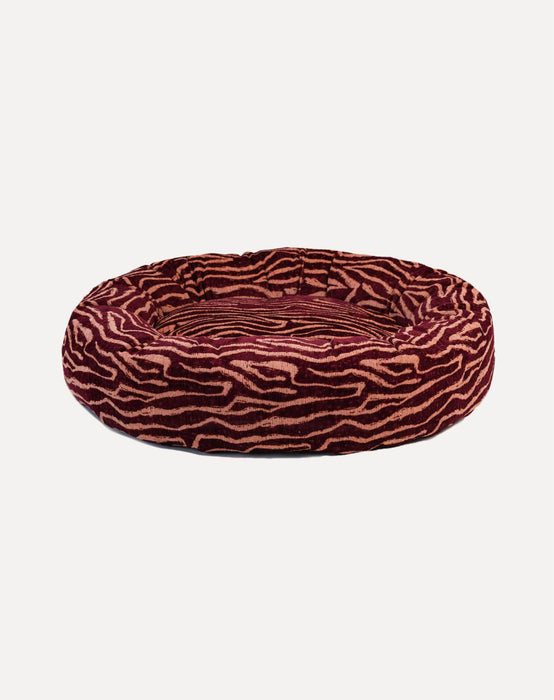 Dogguo donut hondenmand Ethnic Bordeaux/Perzik