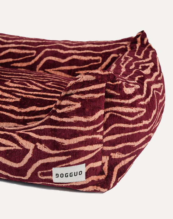 Dogguo hondenmand Ethnic Bordeaux/Perzik
