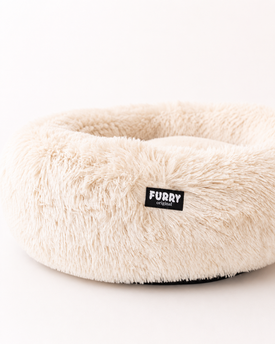 Furry Original Donut Hondenmand Beige
