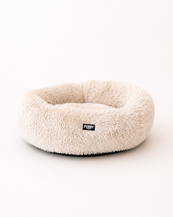 Furry Original Donut Hondenmand Beige