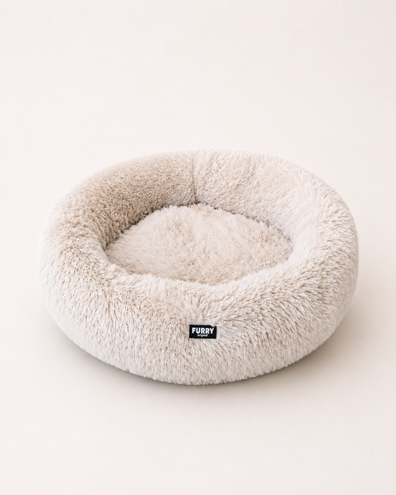 Furry Original Donut Hondenmand Beige