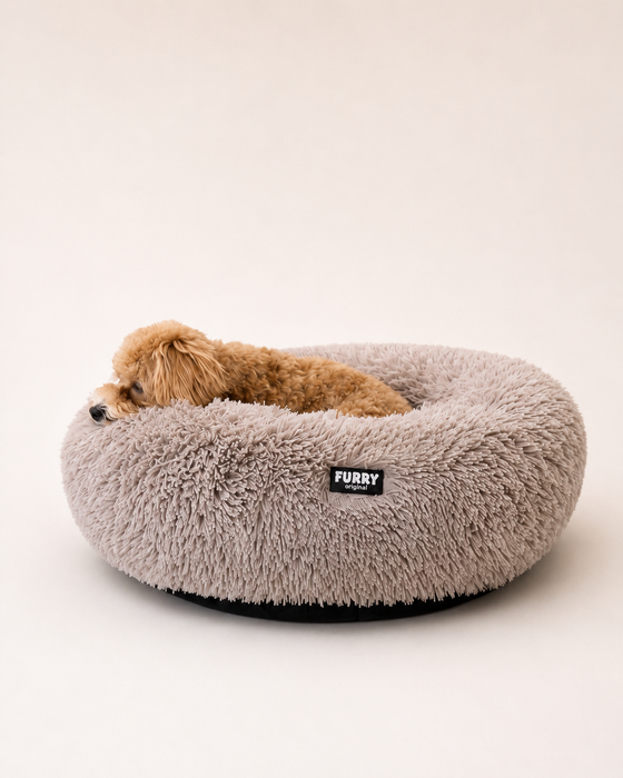 Furry Original Donut Hondenmand Bruin
