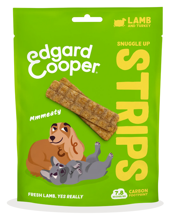 Edgard & Cooper Snack Strips verse Lam & Kalkoen