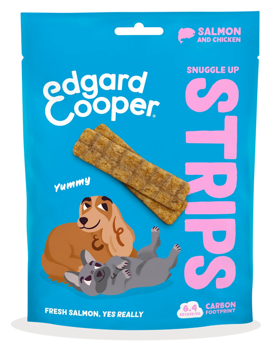 Edgard & Cooper Snack Strips verse Zalm & Kip
