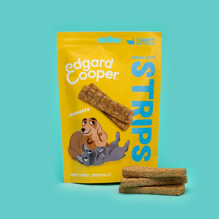 Edgard & Cooper Snacks Strips verse Kalkoen & Kip
