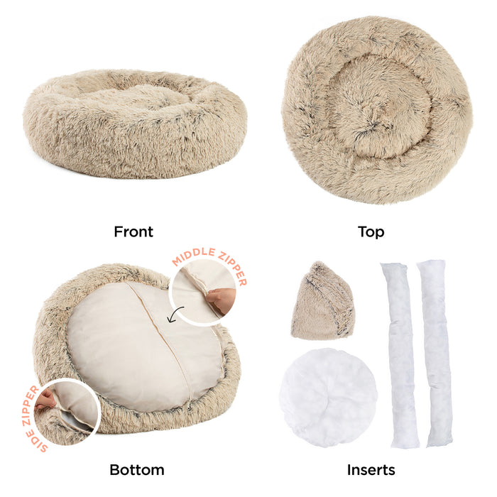 De beste Donut Hondenmand: Fluffy Donutmanden S-XXL De beste Donut Hondenmand: Fluffy Donutmanden S-XXL