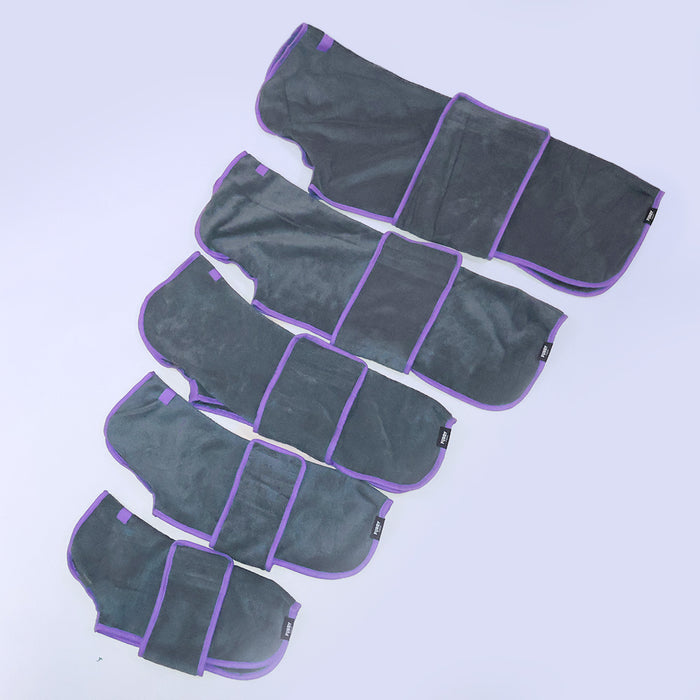 Honden badjas antraciet Furry Original