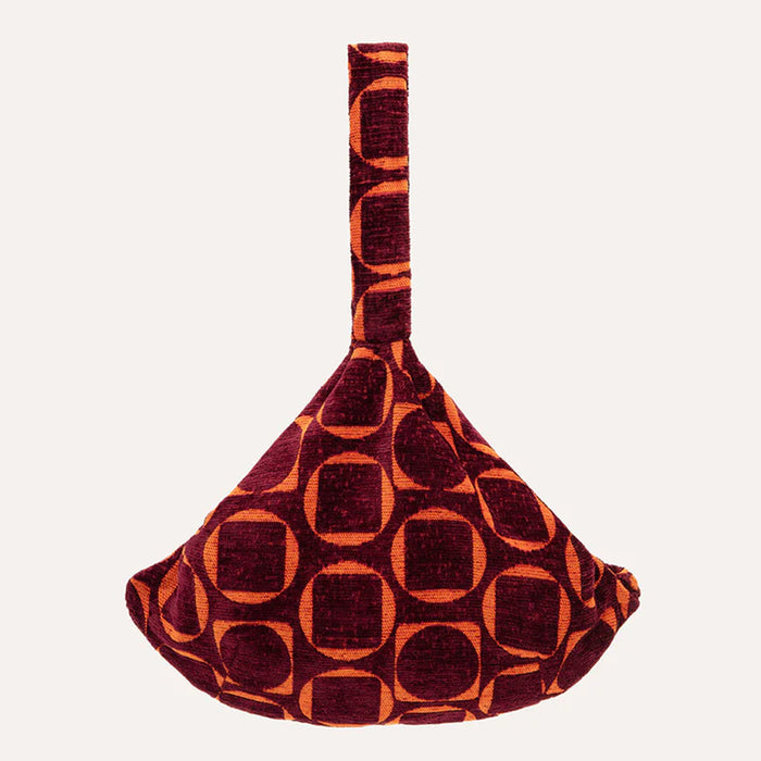 Dogguo draagzak retro - bordeaux/oranje