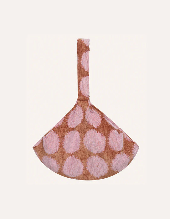 Dogguo draagzak stip - roze/mokka