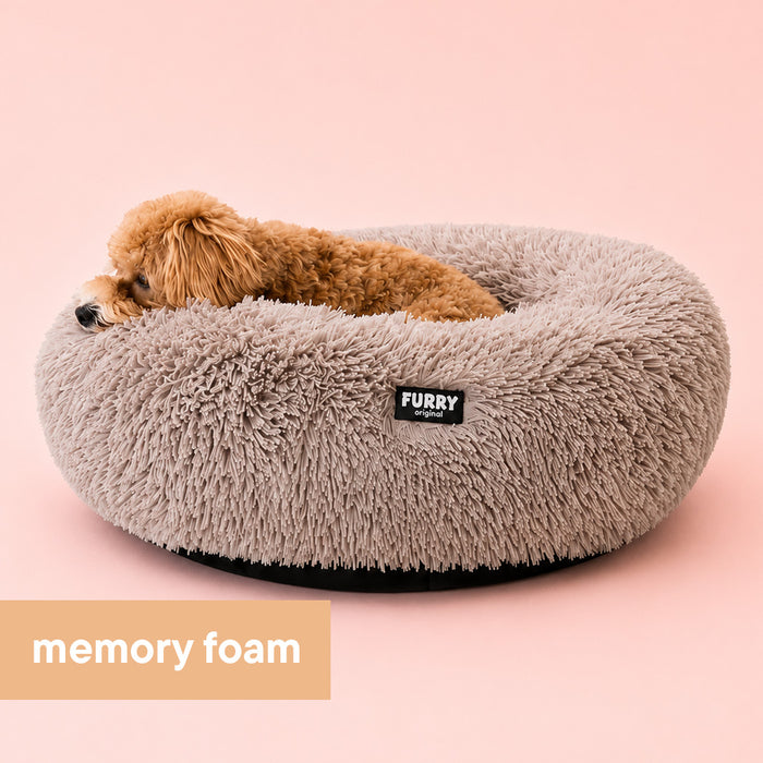 Furry Original Donut Hondenmand Orthopedisch Bruin