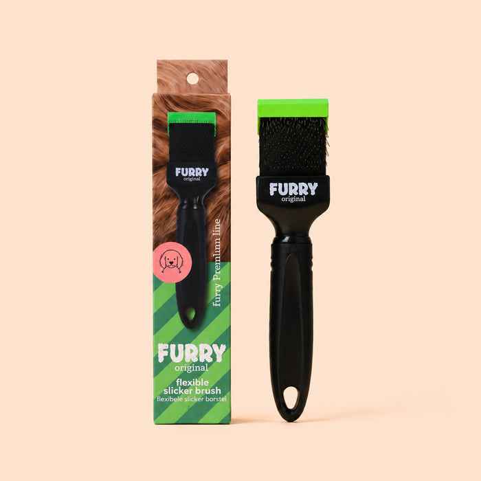 Furry Original Slicker Borstel Groen