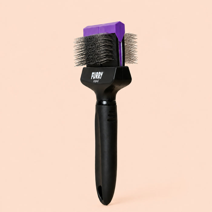 Furry Original Slicker Borstel Dubbel Paars