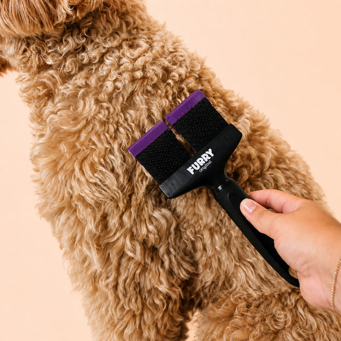 Furry Original Slicker Borstel Dubbel Paars